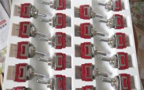 AJ41100 Panasonic Japan 2-Pin 2-Position Toggle Switch, 10A 250V, Mounting Hole 12mm