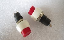 SCI R13-84B circular push button switch 2-pin Latching power switch 1A250V hole 10mm