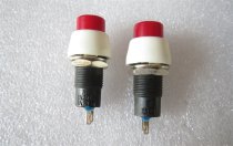 SCI R13-84B circular push button switch 2-pin Latching power switch 1A250V hole 10mm