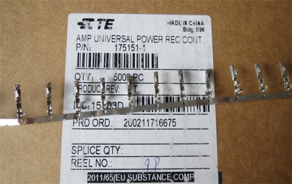 AMP 175151-1 connector TE connector terminal pin wire gauge 22-26AWG