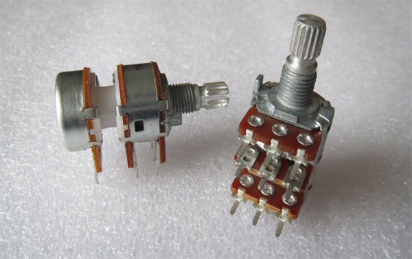 ALPHA 16 type B1K 3-unit Stepped Audio Volume Potentiometer for Hi-Fi Amplifier Speaker