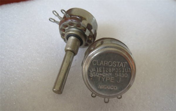 JA1E128P351UA American CLAROSTAT 350 single online potentiometer round handle handle length 36MM