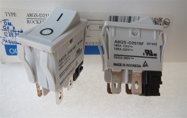 A8GS-D2515F Omron 4/6 pin 2-speed with coil power remote disconnect boat-shaped switch 10A