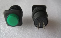 R16-503 illuminated square button switch 4 feet 16MM reset inching button switch 3A250V