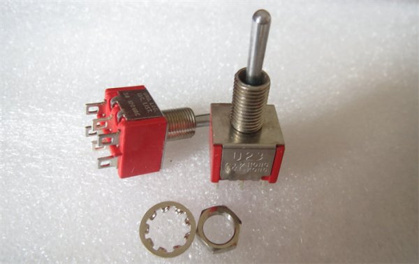 U23 C&K Toggle Switch 6-Pin 3-Position Power Switch For Electric Guitar 5A 120V