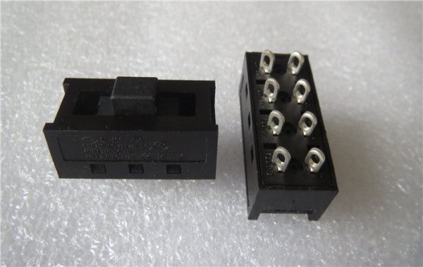 SL-101 Slide Switch For Hair Dryer Power Switch 10A 8-Pin 3-Position