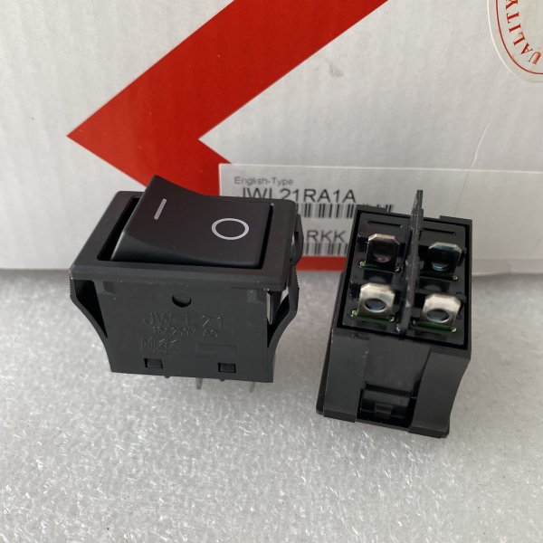 NKK JW-L21 Rocker Switch, 4-Pin 2-Position ON-Off Power Switch