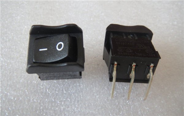 R19A LIGHT COUNTRY 6A 3-Pin 2-Position Anti-Touch Rocker Switch