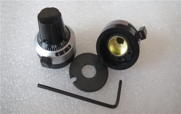 RDK-III digital knob precision scale knob 4.0MM hat multi-turn potentiometer knob 4 holes
