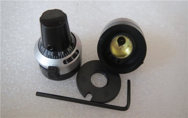 RDK-III digital knob precision scale knob 4.0MM hat multi-turn potentiometer knob 4 holes