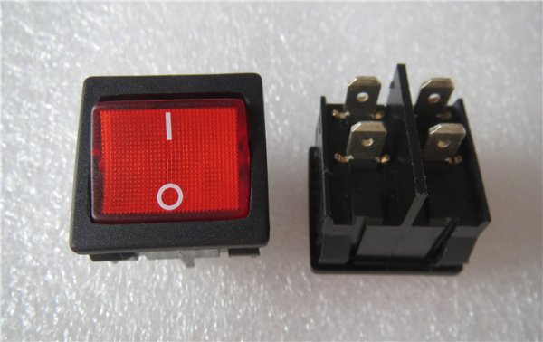 German MARQUARDT 1805 rocker switch 4pin 2 position with light 6A