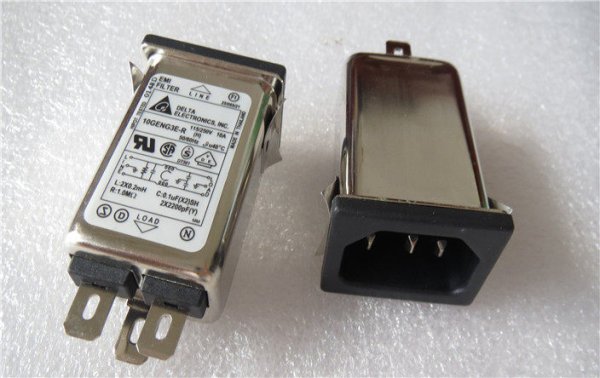 10A DELTA EMI filter 10GENG3E power inductor filter pin socket