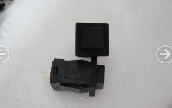 EDK SH Square Push Button Switch 2-Pin SPST NO Momentary 3A 125VAC
