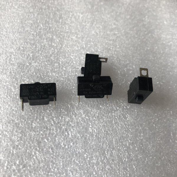 DEFOND DMY-1115 Hair Dryer Switch 2-Pin Push Button Switch NC 10A