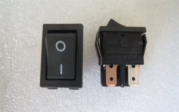 AJ7202BTF Panasonic Japan Rocker Switch 4-Pin 2-Position For LCD TV Printer Power Switch 10A