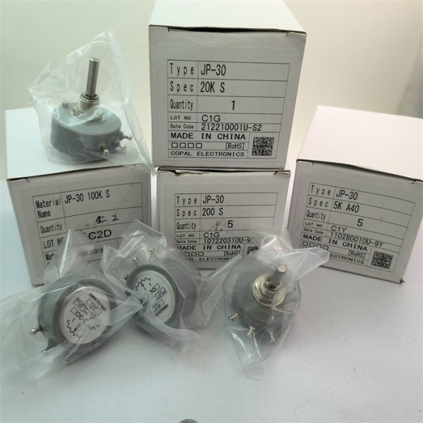 COPAL JP-30 200 5K 20K 100K 4MM conductive plastic 360 degree potentiometer shaft 4MM handle length 26MM
