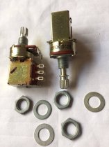 Japan NOBLE B50K Guitar Push‑Pull Coil‑Splitting Potentiometer 15mm Shaft, with Nut & Washer  New