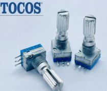 Japan TOCOS TP90N type B10K rotating 180 degree equipment precision potentiometer Xiaomi walkie-talkie shaft length 20