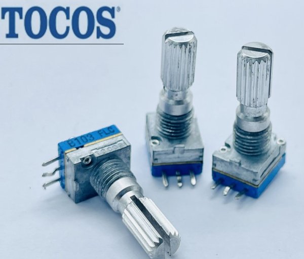 Japan TOCOS TP90N type B10K rotating 180 degree equipment precision potentiometer Xiaomi walkie-talkie shaft length 20