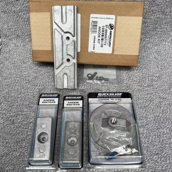 8M0057772 Anode kit mercury anode plate 76214Q5 2 826134Q anode power trim anode 8M0057772 set