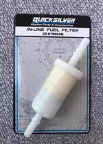 Fuel Filter in-line fuel filter 30/50/60/75/115/150 HP V6 V8 Mercury Origin