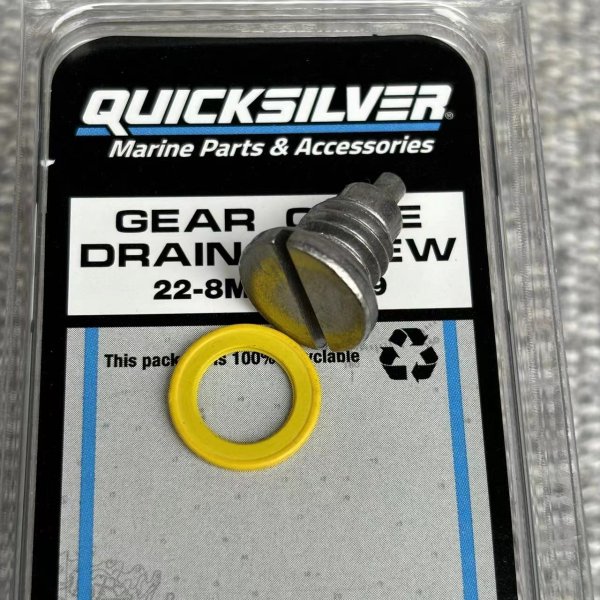Gear case drain screw 22-8M0058389 Mercury origin