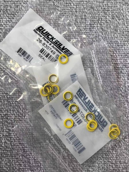26-830749 Drain Plug Seal Mercury Mariner Mercruser Quicksilver origin 2pack