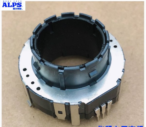 ALPS EC40 hollow shaft rotary encoder with button switch 16 positioning 8 pulse car audio switch