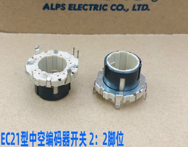ALPS hollow encoder switch EC21 type 18 positioning 4-pin car navigation CD volume selection switch 360°
