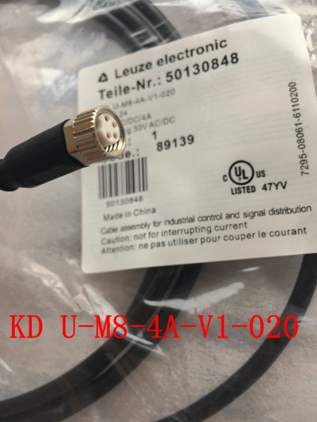 LEUZE cable KD M8A-4P-2M-PVC KD U-M8-4A-V1-020